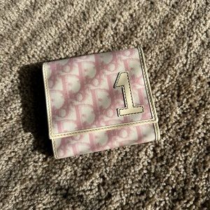 Pink Christian Dior Wallet